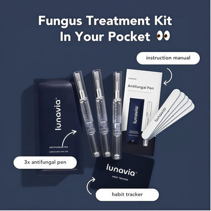 lunavia™Antifungal Pen - Cures Most Athlete's Foot, Jock Itch, andRingworm - 25% Undecylenic Acid with added Tea Tree,Jojoba, Clove Bud Oils & Aloe - 3-Pack Twist Pen (9MLVolume)